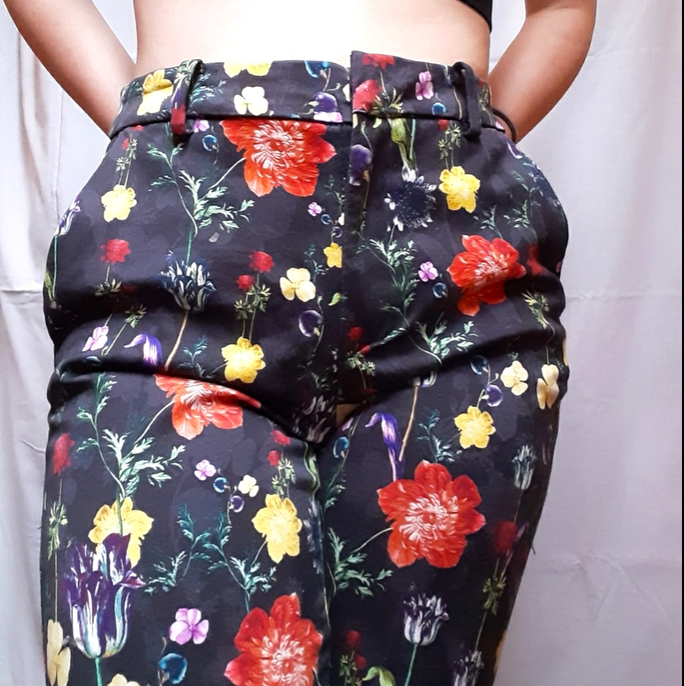 H&M Floral Dress Pants